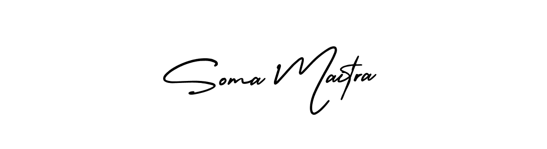 How to make Soma Maitra signature? AmerikaSignatureDemo-Regular is a professional autograph style. Create handwritten signature for Soma Maitra name. Soma Maitra signature style 3 images and pictures png
