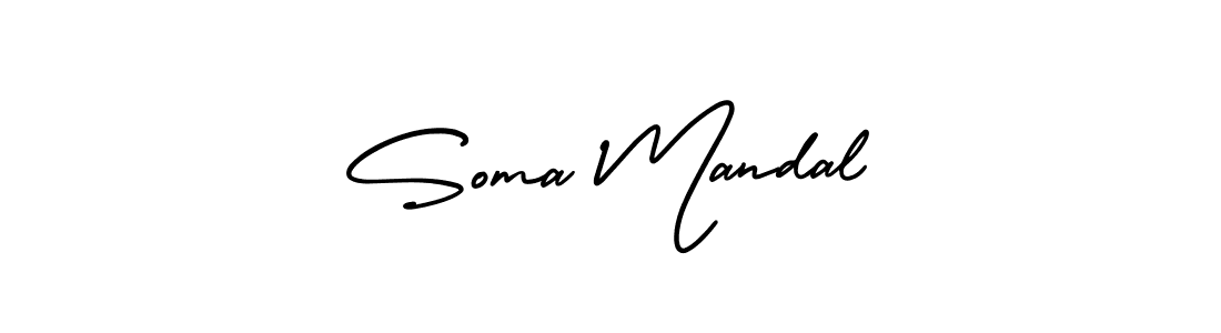 Use a signature maker to create a handwritten signature online. With this signature software, you can design (AmerikaSignatureDemo-Regular) your own signature for name Soma Mandal. Soma Mandal signature style 3 images and pictures png