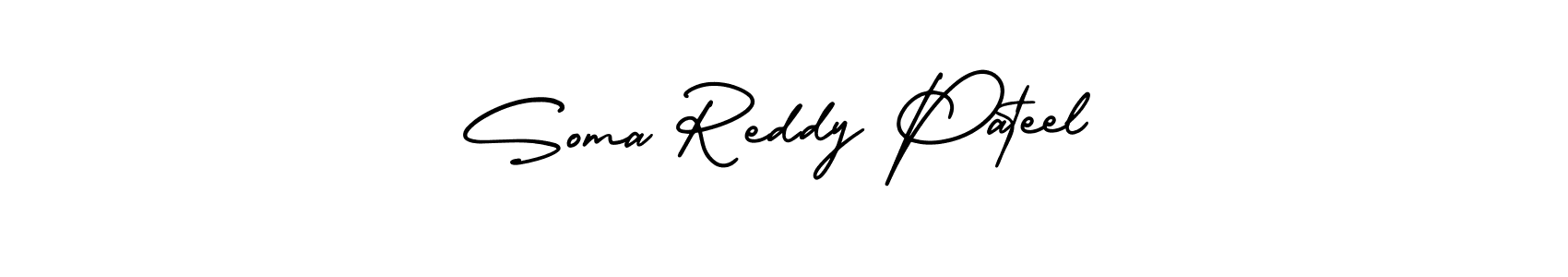 Also we have Soma Reddy Pateel name is the best signature style. Create professional handwritten signature collection using AmerikaSignatureDemo-Regular autograph style. Soma Reddy Pateel signature style 3 images and pictures png