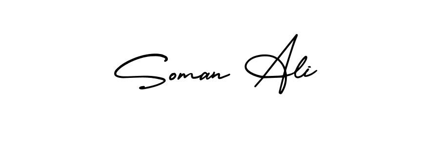 Best and Professional Signature Style for Soman Ali. AmerikaSignatureDemo-Regular Best Signature Style Collection. Soman Ali signature style 3 images and pictures png