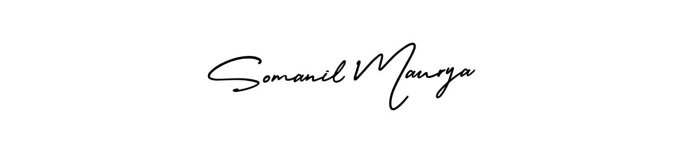 Also we have Somanil Maurya name is the best signature style. Create professional handwritten signature collection using AmerikaSignatureDemo-Regular autograph style. Somanil Maurya signature style 3 images and pictures png