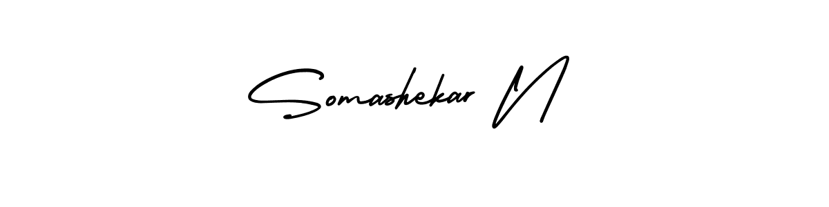How to make Somashekar N signature? AmerikaSignatureDemo-Regular is a professional autograph style. Create handwritten signature for Somashekar N name. Somashekar N signature style 3 images and pictures png