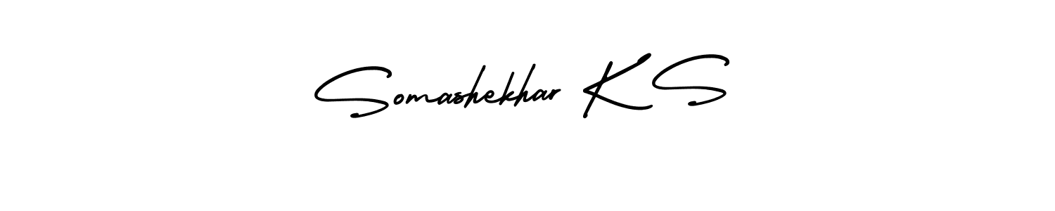 How to Draw Somashekhar K S signature style? AmerikaSignatureDemo-Regular is a latest design signature styles for name Somashekhar K S. Somashekhar K S signature style 3 images and pictures png