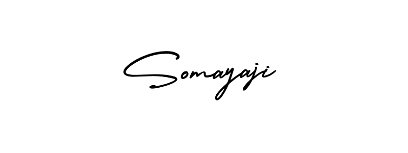 You should practise on your own different ways (AmerikaSignatureDemo-Regular) to write your name (Somayaji) in signature. don't let someone else do it for you. Somayaji signature style 3 images and pictures png