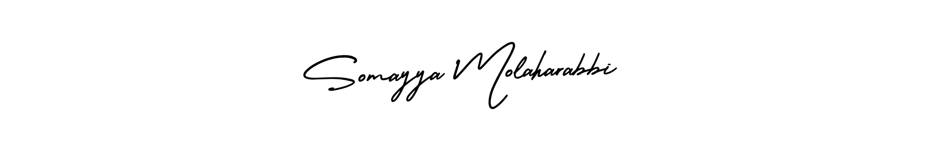 Somayya Molaharabbi stylish signature style. Best Handwritten Sign (AmerikaSignatureDemo-Regular) for my name. Handwritten Signature Collection Ideas for my name Somayya Molaharabbi. Somayya Molaharabbi signature style 3 images and pictures png