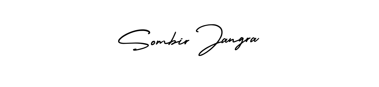 Make a beautiful signature design for name Sombir Jangra. With this signature (AmerikaSignatureDemo-Regular) style, you can create a handwritten signature for free. Sombir Jangra signature style 3 images and pictures png