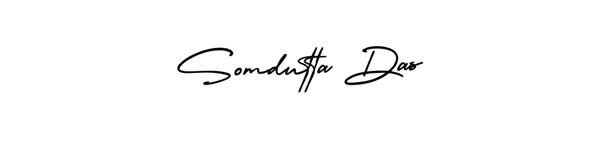 Create a beautiful signature design for name Somdutta Das. With this signature (AmerikaSignatureDemo-Regular) fonts, you can make a handwritten signature for free. Somdutta Das signature style 3 images and pictures png