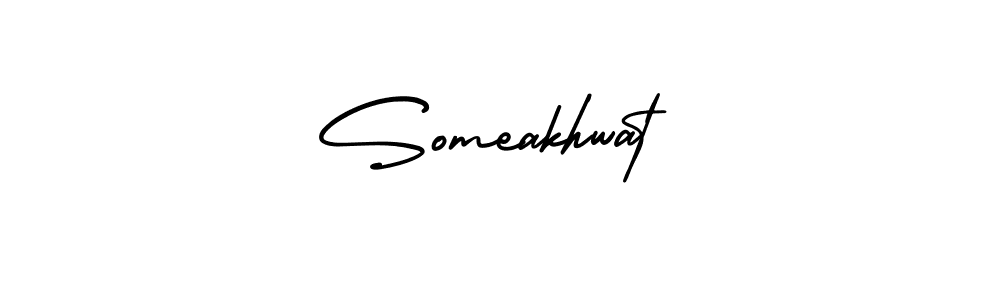 Use a signature maker to create a handwritten signature online. With this signature software, you can design (AmerikaSignatureDemo-Regular) your own signature for name Someakhwat. Someakhwat signature style 3 images and pictures png