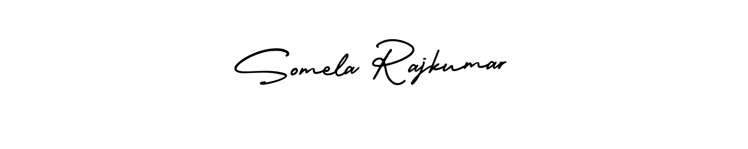 Use a signature maker to create a handwritten signature online. With this signature software, you can design (AmerikaSignatureDemo-Regular) your own signature for name Somela Rajkumar. Somela Rajkumar signature style 3 images and pictures png