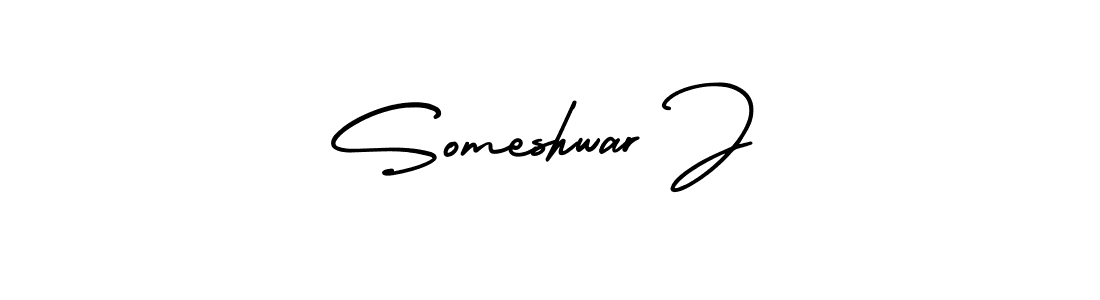 How to Draw Someshwar J signature style? AmerikaSignatureDemo-Regular is a latest design signature styles for name Someshwar J. Someshwar J signature style 3 images and pictures png