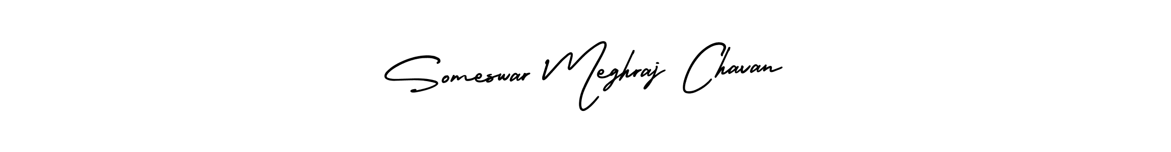 This is the best signature style for the Someswar Meghraj Chavan name. Also you like these signature font (AmerikaSignatureDemo-Regular). Mix name signature. Someswar Meghraj Chavan signature style 3 images and pictures png