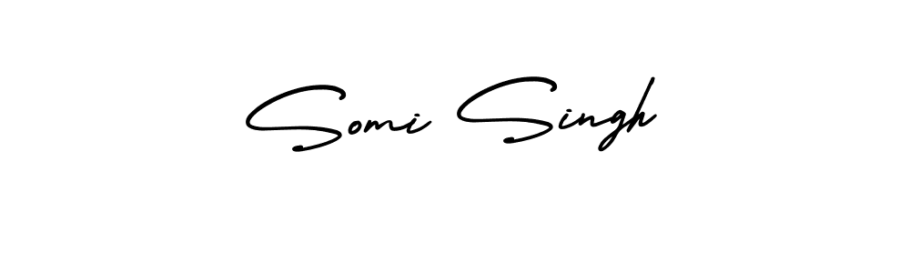 Create a beautiful signature design for name Somi Singh. With this signature (AmerikaSignatureDemo-Regular) fonts, you can make a handwritten signature for free. Somi Singh signature style 3 images and pictures png