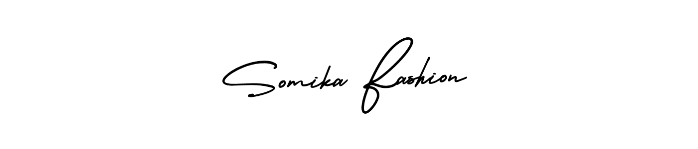 Create a beautiful signature design for name Somika Fashion. With this signature (AmerikaSignatureDemo-Regular) fonts, you can make a handwritten signature for free. Somika Fashion signature style 3 images and pictures png