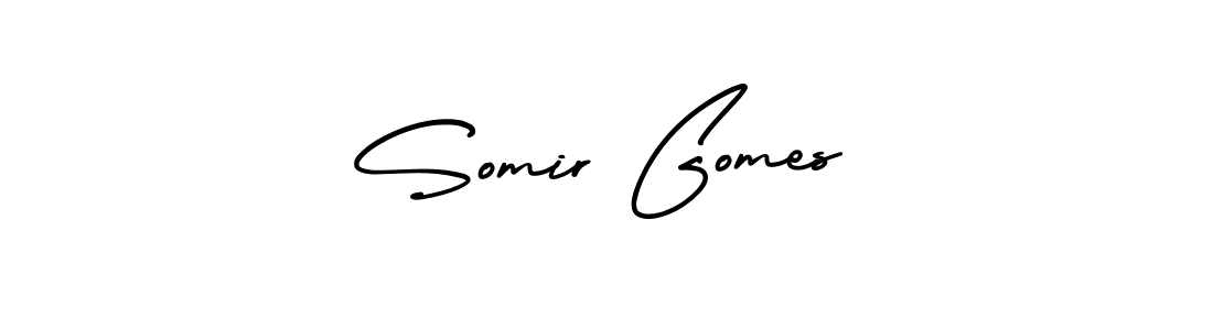 Check out images of Autograph of Somir Gomes name. Actor Somir Gomes Signature Style. AmerikaSignatureDemo-Regular is a professional sign style online. Somir Gomes signature style 3 images and pictures png