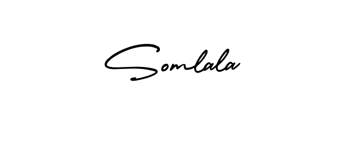 The best way (AmerikaSignatureDemo-Regular) to make a short signature is to pick only two or three words in your name. The name Somlala include a total of six letters. For converting this name. Somlala signature style 3 images and pictures png
