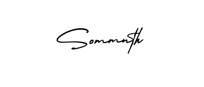 Use a signature maker to create a handwritten signature online. With this signature software, you can design (AmerikaSignatureDemo-Regular) your own signature for name Sommnth. Sommnth signature style 3 images and pictures png