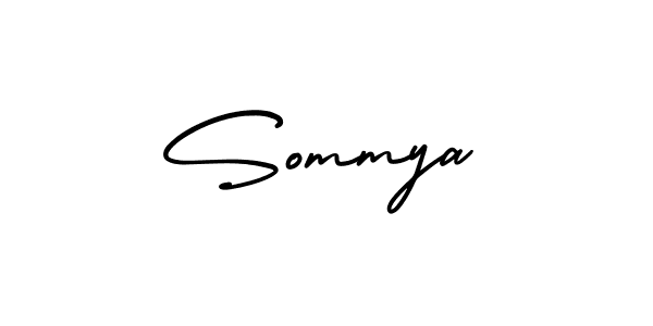 Sommya stylish signature style. Best Handwritten Sign (AmerikaSignatureDemo-Regular) for my name. Handwritten Signature Collection Ideas for my name Sommya. Sommya signature style 3 images and pictures png