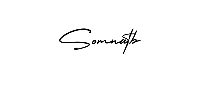 How to make Somnatb signature? AmerikaSignatureDemo-Regular is a professional autograph style. Create handwritten signature for Somnatb name. Somnatb signature style 3 images and pictures png