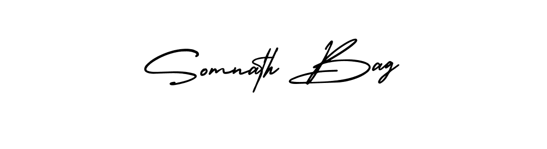 Create a beautiful signature design for name Somnath Bag. With this signature (AmerikaSignatureDemo-Regular) fonts, you can make a handwritten signature for free. Somnath Bag signature style 3 images and pictures png