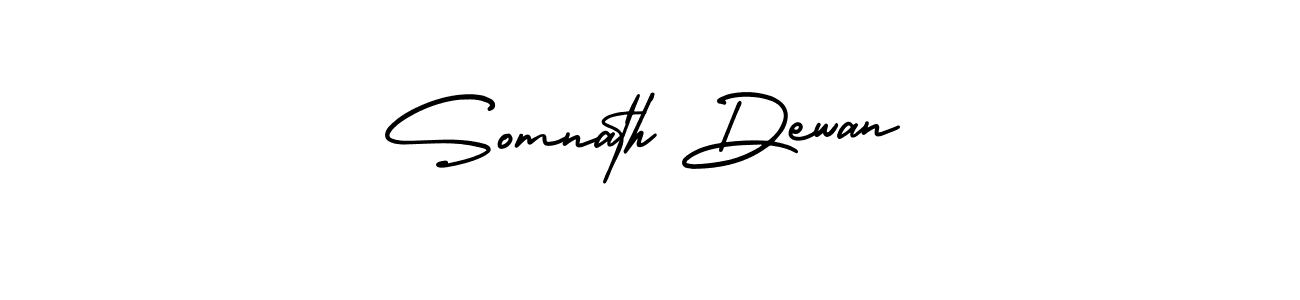How to make Somnath Dewan name signature. Use AmerikaSignatureDemo-Regular style for creating short signs online. This is the latest handwritten sign. Somnath Dewan signature style 3 images and pictures png