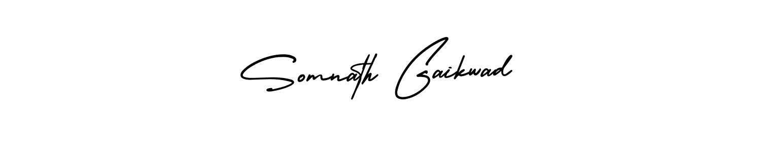 Design your own signature with our free online signature maker. With this signature software, you can create a handwritten (AmerikaSignatureDemo-Regular) signature for name Somnath Gaikwad. Somnath Gaikwad signature style 3 images and pictures png