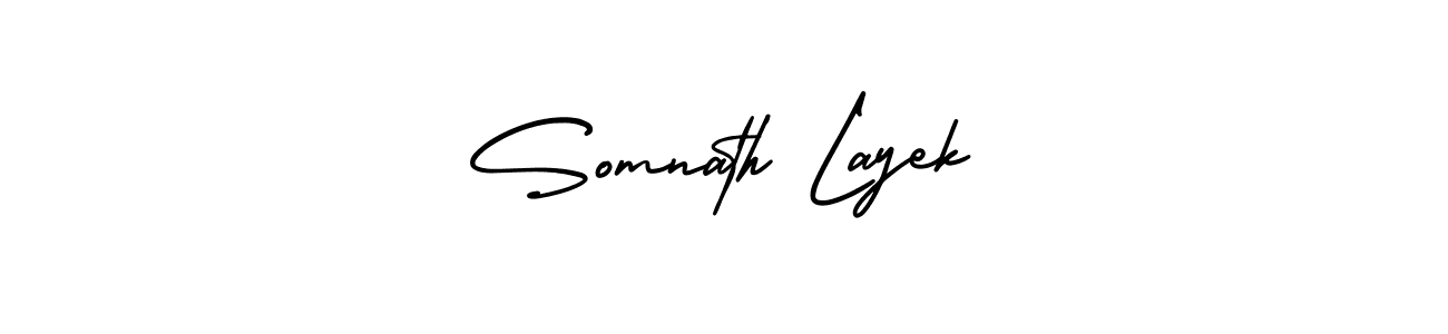 It looks lik you need a new signature style for name Somnath Layek. Design unique handwritten (AmerikaSignatureDemo-Regular) signature with our free signature maker in just a few clicks. Somnath Layek signature style 3 images and pictures png
