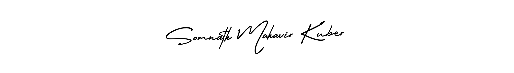 Create a beautiful signature design for name Somnath Mahavir Kuber. With this signature (AmerikaSignatureDemo-Regular) fonts, you can make a handwritten signature for free. Somnath Mahavir Kuber signature style 3 images and pictures png
