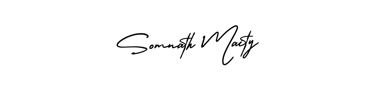 Create a beautiful signature design for name Somnath Maity. With this signature (AmerikaSignatureDemo-Regular) fonts, you can make a handwritten signature for free. Somnath Maity signature style 3 images and pictures png