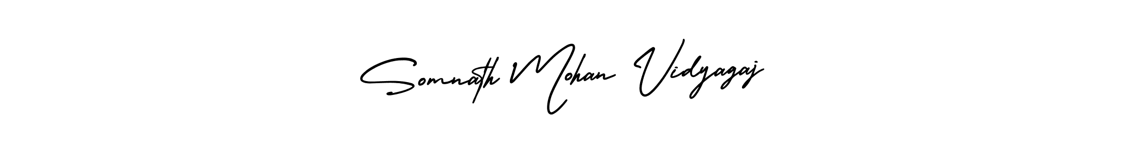Use a signature maker to create a handwritten signature online. With this signature software, you can design (AmerikaSignatureDemo-Regular) your own signature for name Somnath Mohan Vidyagaj. Somnath Mohan Vidyagaj signature style 3 images and pictures png