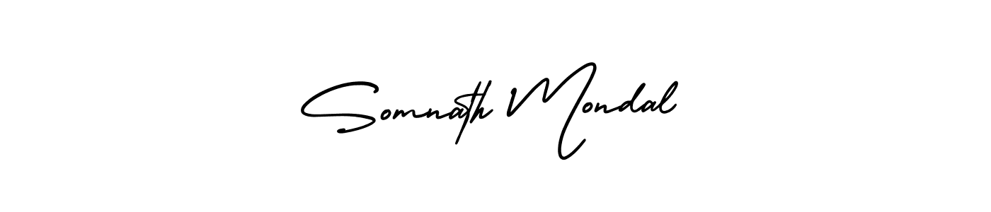 How to make Somnath Mondal signature? AmerikaSignatureDemo-Regular is a professional autograph style. Create handwritten signature for Somnath Mondal name. Somnath Mondal signature style 3 images and pictures png