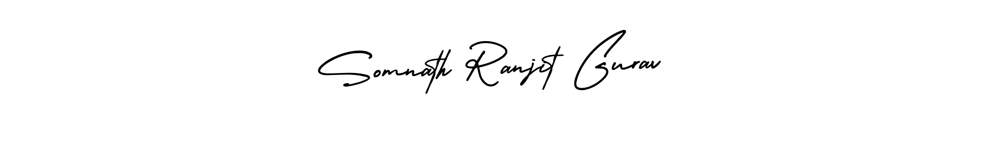 Use a signature maker to create a handwritten signature online. With this signature software, you can design (AmerikaSignatureDemo-Regular) your own signature for name Somnath Ranjit Gurav. Somnath Ranjit Gurav signature style 3 images and pictures png