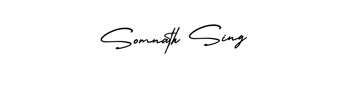 Create a beautiful signature design for name Somnath Sing. With this signature (AmerikaSignatureDemo-Regular) fonts, you can make a handwritten signature for free. Somnath Sing signature style 3 images and pictures png