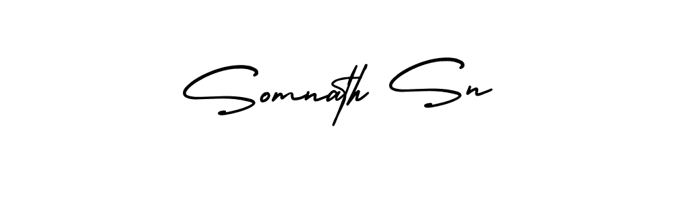 How to make Somnath Sn signature? AmerikaSignatureDemo-Regular is a professional autograph style. Create handwritten signature for Somnath Sn name. Somnath Sn signature style 3 images and pictures png