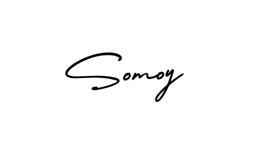 Somoy stylish signature style. Best Handwritten Sign (AmerikaSignatureDemo-Regular) for my name. Handwritten Signature Collection Ideas for my name Somoy. Somoy signature style 3 images and pictures png