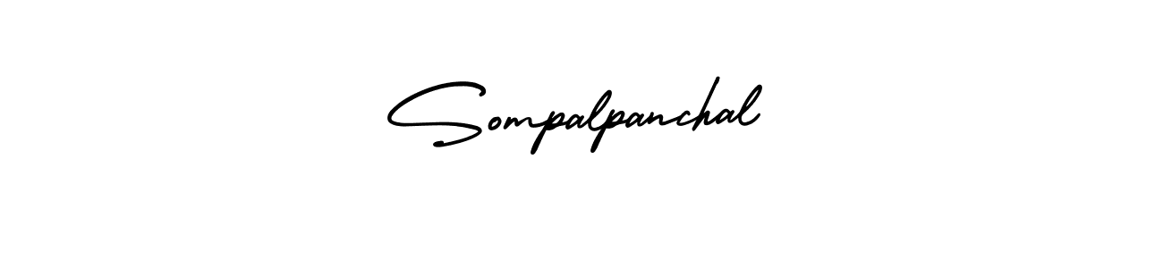 How to make Sompalpanchal signature? AmerikaSignatureDemo-Regular is a professional autograph style. Create handwritten signature for Sompalpanchal name. Sompalpanchal signature style 3 images and pictures png