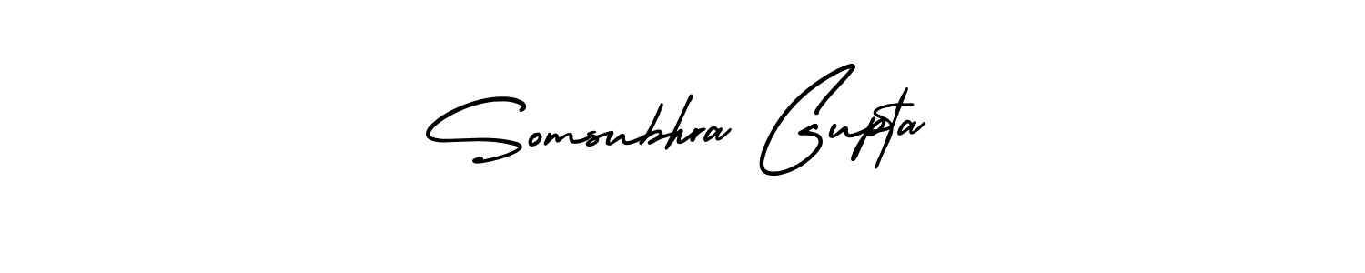 Create a beautiful signature design for name Somsubhra Gupta. With this signature (AmerikaSignatureDemo-Regular) fonts, you can make a handwritten signature for free. Somsubhra Gupta signature style 3 images and pictures png