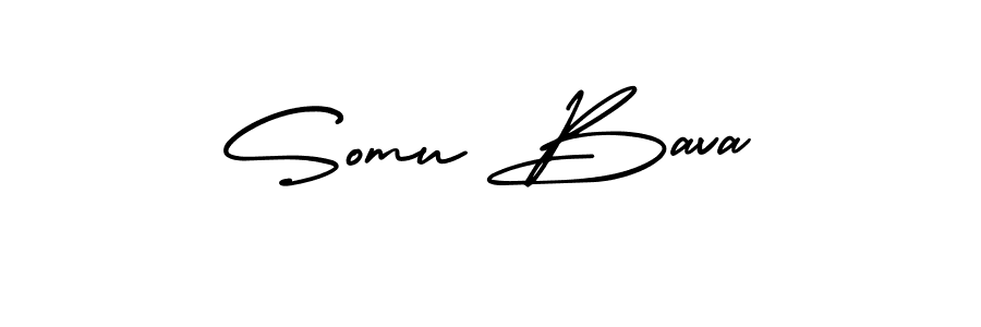 How to make Somu Bava signature? AmerikaSignatureDemo-Regular is a professional autograph style. Create handwritten signature for Somu Bava name. Somu Bava signature style 3 images and pictures png