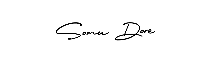 This is the best signature style for the Somu Dore name. Also you like these signature font (AmerikaSignatureDemo-Regular). Mix name signature. Somu Dore signature style 3 images and pictures png