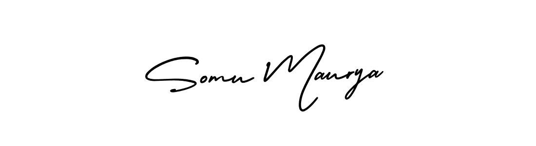 How to make Somu Maurya signature? AmerikaSignatureDemo-Regular is a professional autograph style. Create handwritten signature for Somu Maurya name. Somu Maurya signature style 3 images and pictures png