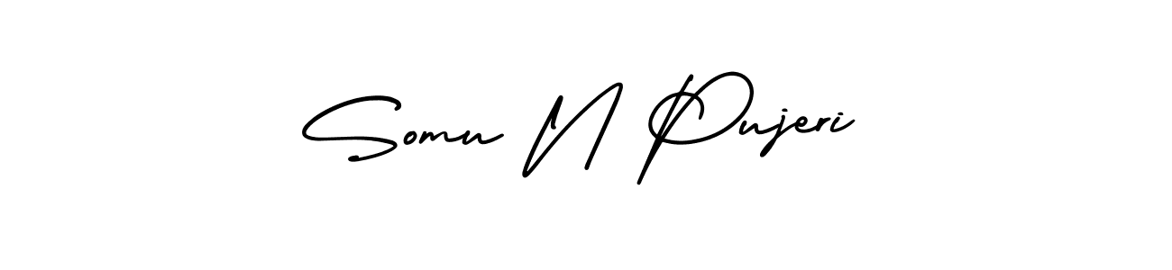 You can use this online signature creator to create a handwritten signature for the name Somu N Pujeri. This is the best online autograph maker. Somu N Pujeri signature style 3 images and pictures png