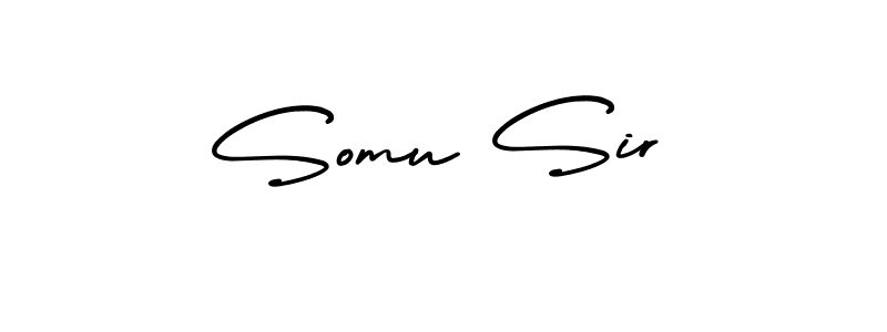 Make a beautiful signature design for name Somu Sir. With this signature (AmerikaSignatureDemo-Regular) style, you can create a handwritten signature for free. Somu Sir signature style 3 images and pictures png