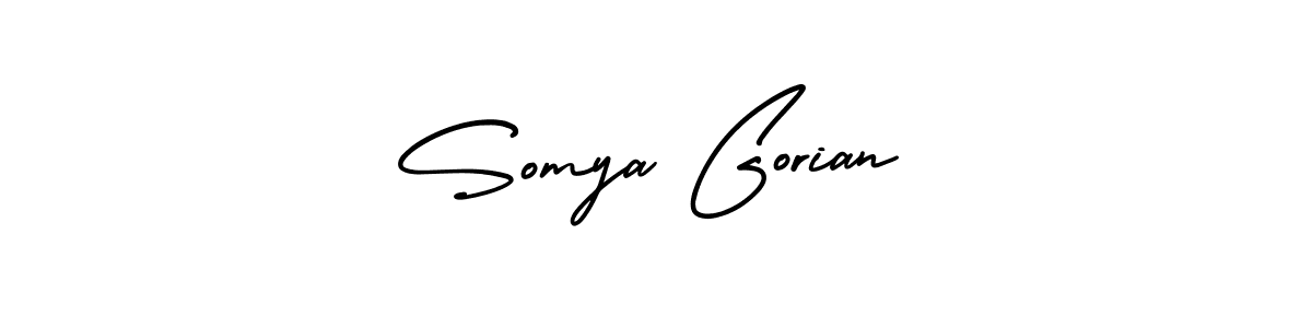 Make a short Somya Gorian signature style. Manage your documents anywhere anytime using AmerikaSignatureDemo-Regular. Create and add eSignatures, submit forms, share and send files easily. Somya Gorian signature style 3 images and pictures png