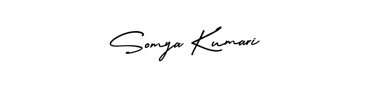 Somya Kumari stylish signature style. Best Handwritten Sign (AmerikaSignatureDemo-Regular) for my name. Handwritten Signature Collection Ideas for my name Somya Kumari. Somya Kumari signature style 3 images and pictures png