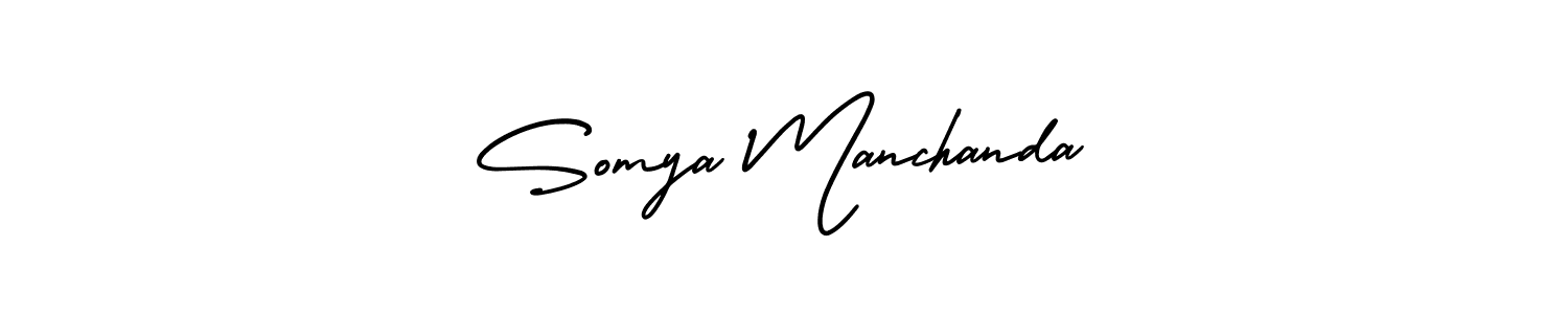 Also we have Somya Manchanda name is the best signature style. Create professional handwritten signature collection using AmerikaSignatureDemo-Regular autograph style. Somya Manchanda signature style 3 images and pictures png