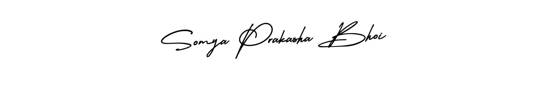 Create a beautiful signature design for name Somya Prakasha Bhoi. With this signature (AmerikaSignatureDemo-Regular) fonts, you can make a handwritten signature for free. Somya Prakasha Bhoi signature style 3 images and pictures png