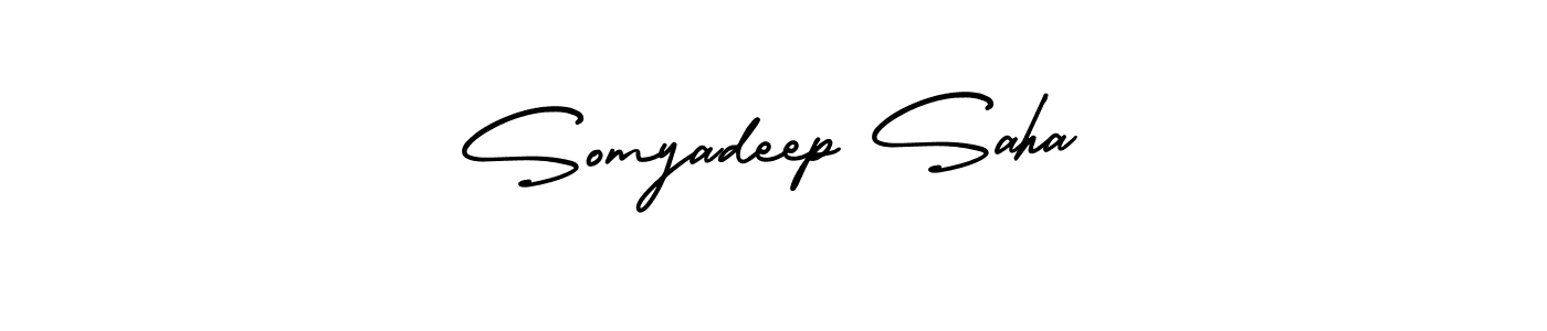 Create a beautiful signature design for name Somyadeep Saha. With this signature (AmerikaSignatureDemo-Regular) fonts, you can make a handwritten signature for free. Somyadeep Saha signature style 3 images and pictures png