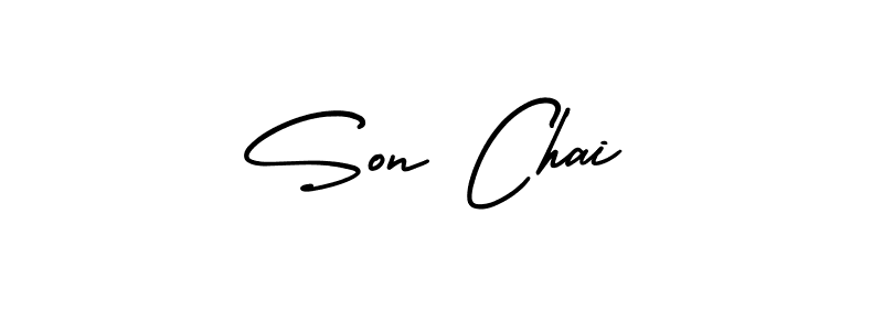 It looks lik you need a new signature style for name Son Chai. Design unique handwritten (AmerikaSignatureDemo-Regular) signature with our free signature maker in just a few clicks. Son Chai signature style 3 images and pictures png