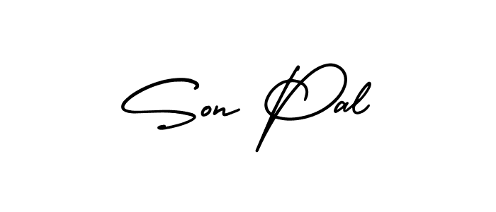How to Draw Son Pal signature style? AmerikaSignatureDemo-Regular is a latest design signature styles for name Son Pal. Son Pal signature style 3 images and pictures png