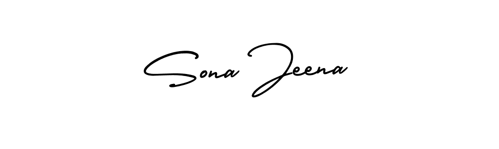 How to make Sona Jeena signature? AmerikaSignatureDemo-Regular is a professional autograph style. Create handwritten signature for Sona Jeena name. Sona Jeena signature style 3 images and pictures png