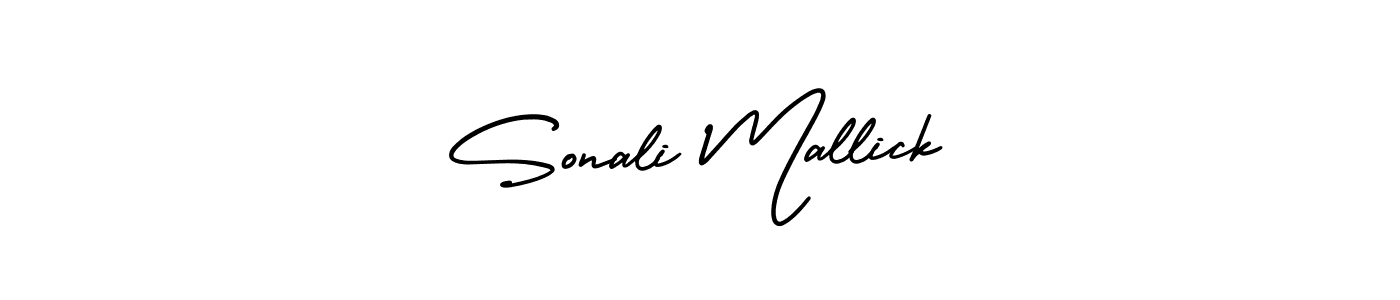 Sonali Mallick stylish signature style. Best Handwritten Sign (AmerikaSignatureDemo-Regular) for my name. Handwritten Signature Collection Ideas for my name Sonali Mallick. Sonali Mallick signature style 3 images and pictures png